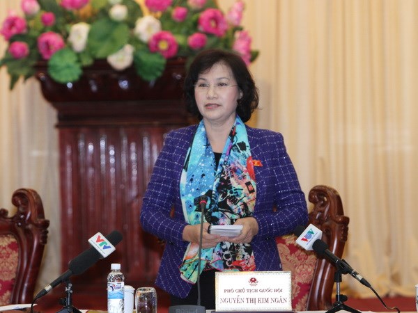 ທ່ານນາງຮອງປະທານ ສະພາແຫ່ງຊາດ ຫງວຽນທິກິມເງິນ ຕ້ອນຮັບຫົວໜ້າຜູ້ຕາງໜ້າ UNICEF ປະຈຳຫວຽດນາມ